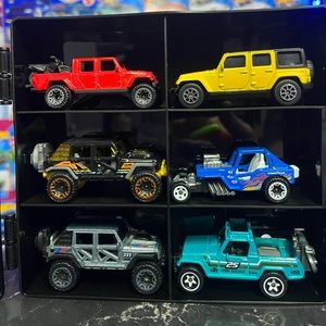 Hot Wheels 6 X Jeep Bundle - Case Included - All Jeeps are Hot Wheels but ☝️